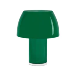Nemo LED-Akku-Tischleuchte Lorosae, grün, Glas, IP54, USB