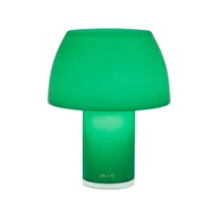 Nemo LED-Akku-Tischleuchte Lorosae, grün, Glas, IP54, USB