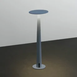 Nemo LED-Akku-Tischleuchte Portofino, pastellblau, Aluminium