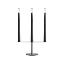Nemo LED-Akku-Tischleuchte Sorrento, schwarz, 3-flammig, USB