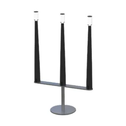 Nemo LED-Akku-Tischleuchte Sorrento, schwarz, 3-flammig, USB