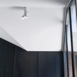 Nemo Tubes LED-Deckenleuchte zweiflammig weiß/weiß
