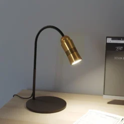 Neo! Table LED-Tischlampe dimmbar messing/schwarz