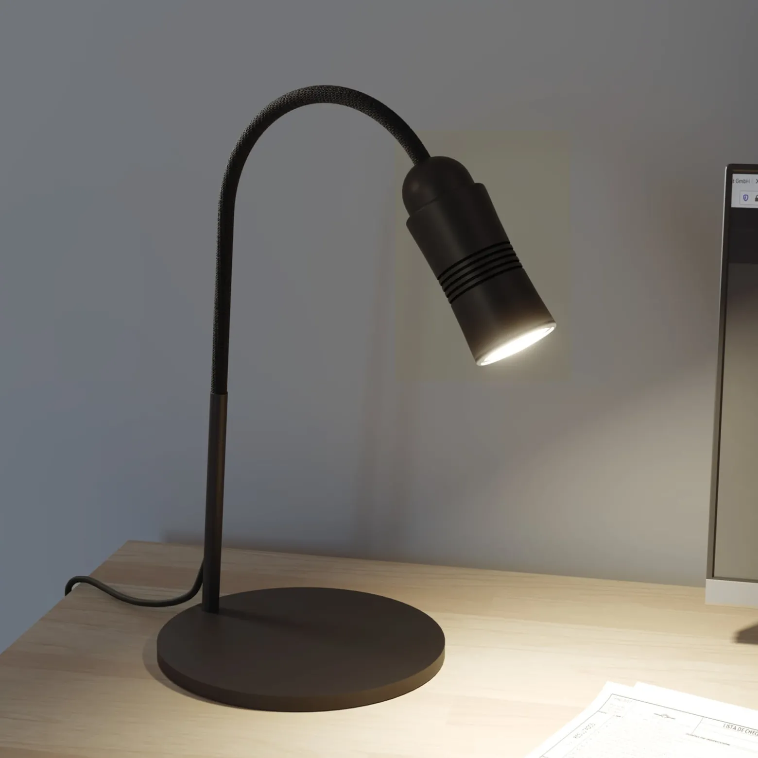 Neo! Table LED-Tischlampe dimmbar schwarz/schwarz