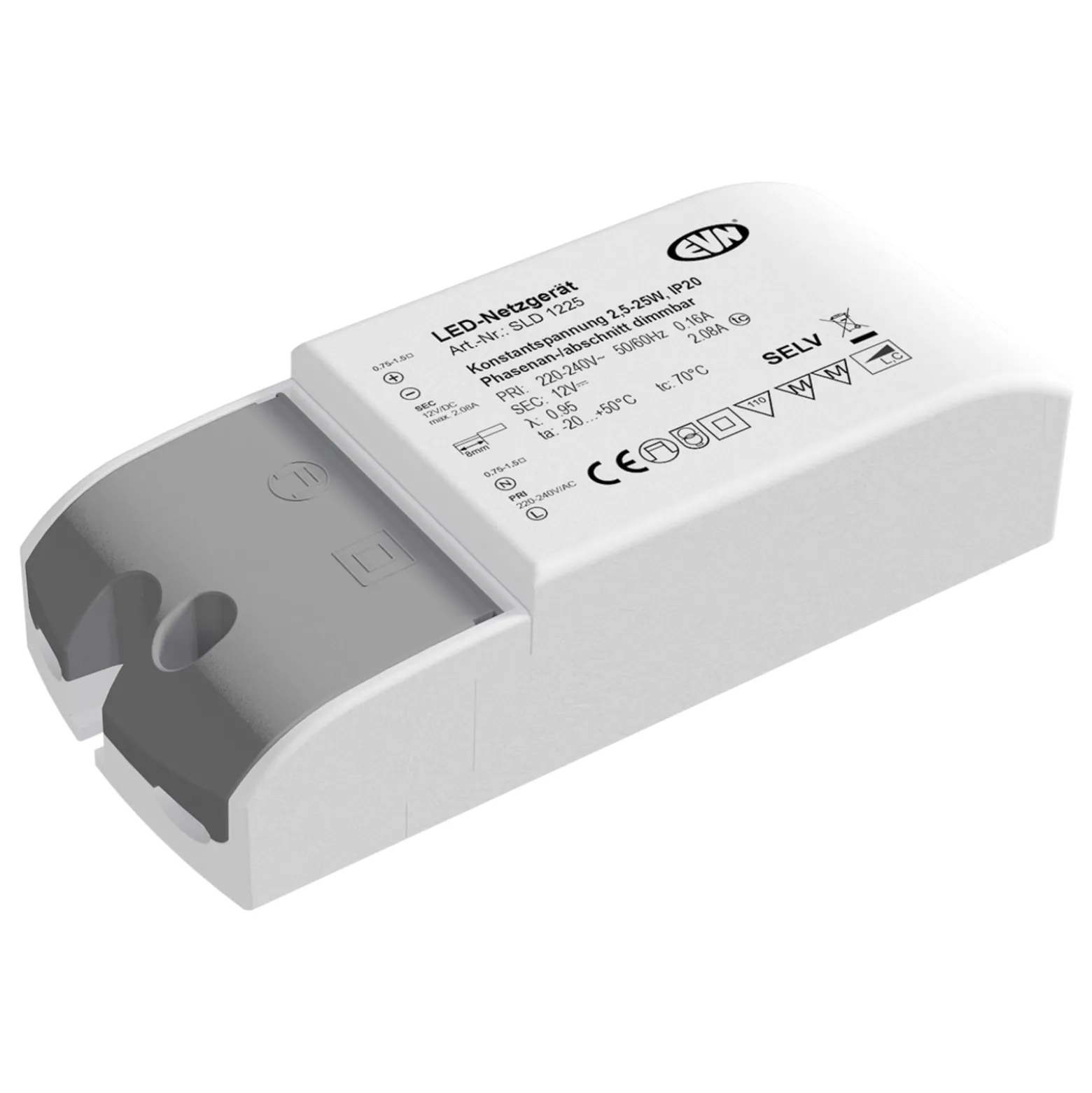 Netzgerät 12V/DC 2,5-25W, IP20, 230-240V/AC