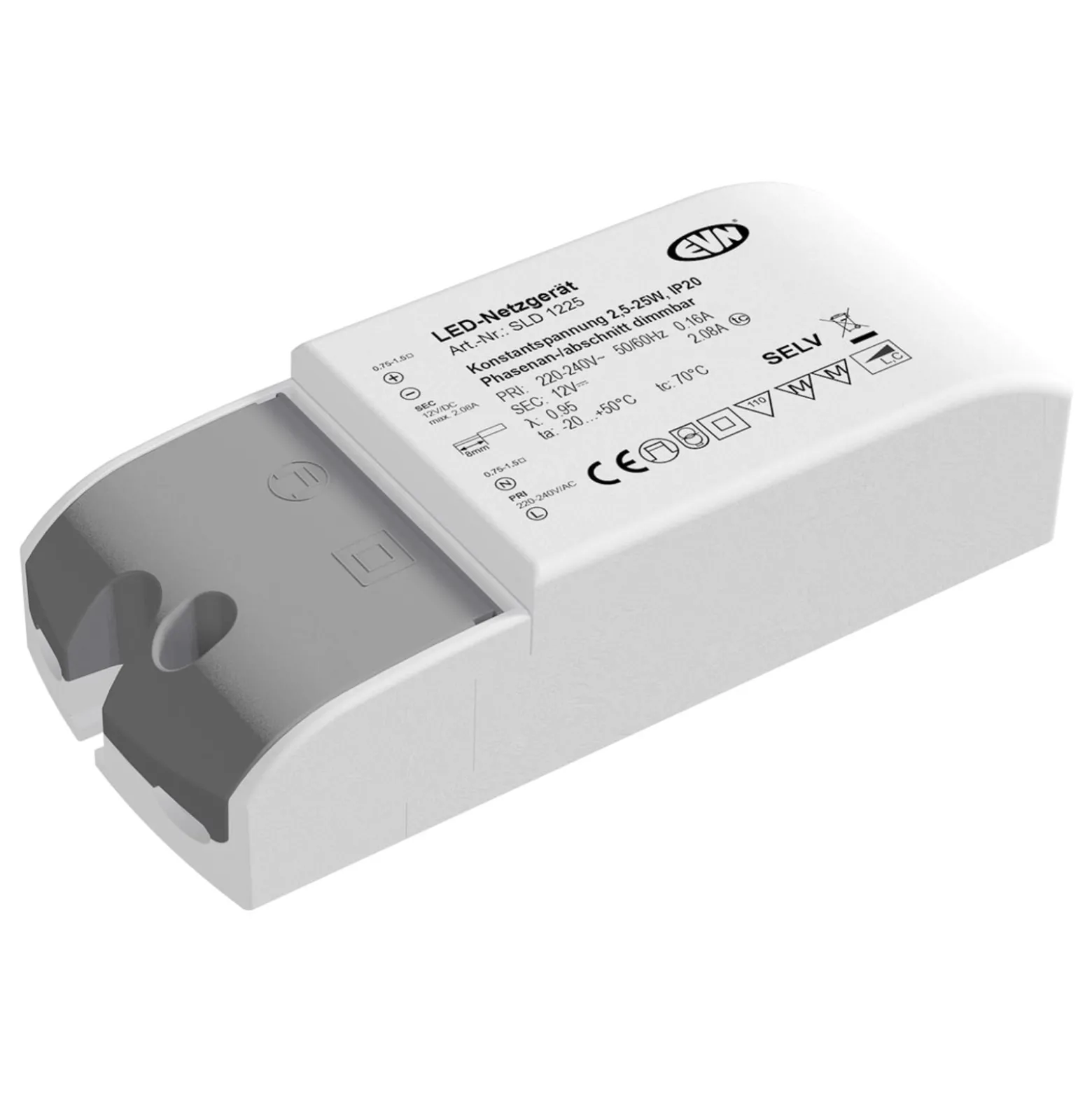 Netzgerät 12V/DC 2,5-25W, IP20, 230-240V/AC
