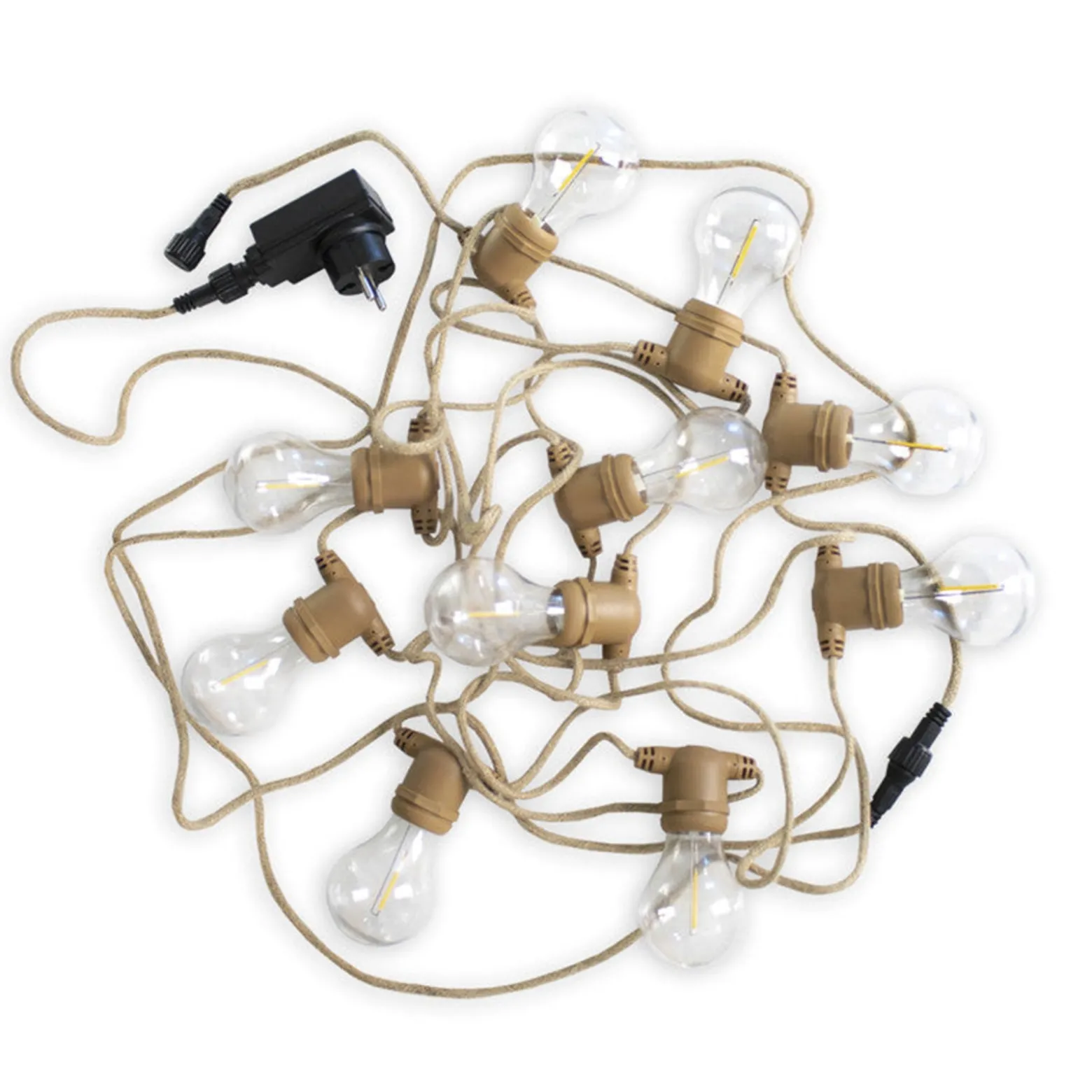 Newgarden Allegra LED-Lichterkette mit Jutekabel