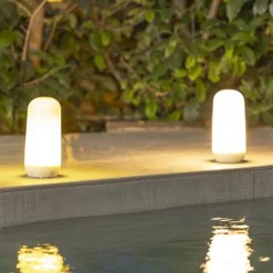 Newgarden Candy LED-Tischleuchte mit Flammeneffekt