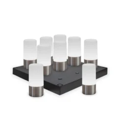 Newgarden LED-Akku-Tischleuchte Maia, grau, IP54, RGBW