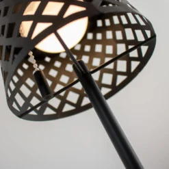 Newgarden LED-Solar-Tischleuchte Gretita, schwarz, Metall