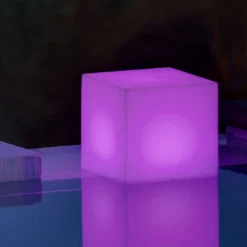 Newgarden Solarleuchte Cuby Würfel, Höhe 32 cm