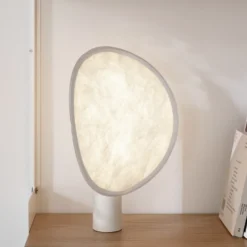 New Works LED-Akku-Tischleuchte Tense, weiß, 43 cm