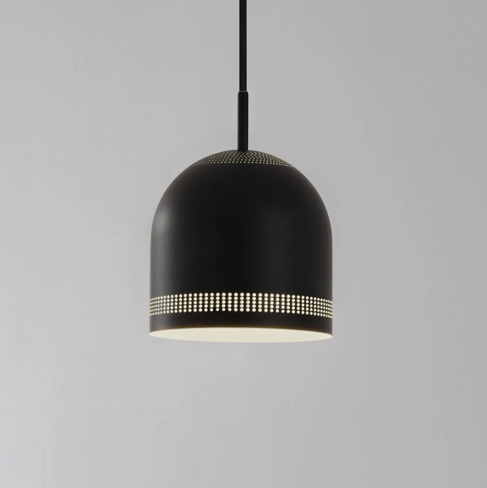 NOLA Hängeleuchte Oura, Ø 15 cm, schwarz, Eisen, E27