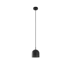 NOLA Hängeleuchte Oura, Ø 15 cm, schwarz, Eisen, E27