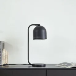 NOLA Tischleuchte Oura, schwarz, Höhe 45 cm, Eisen, E14