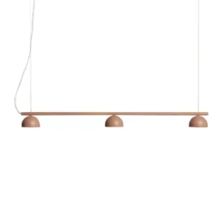 Northern Blush LED-Hängeleuchte, 3-flg., beige