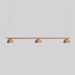 Northern Blush LED-Hängeleuchte, 3-flg., beige
