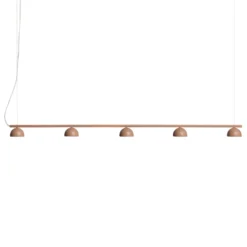Northern Blush LED-Hängeleuchte, 5-flg., beige