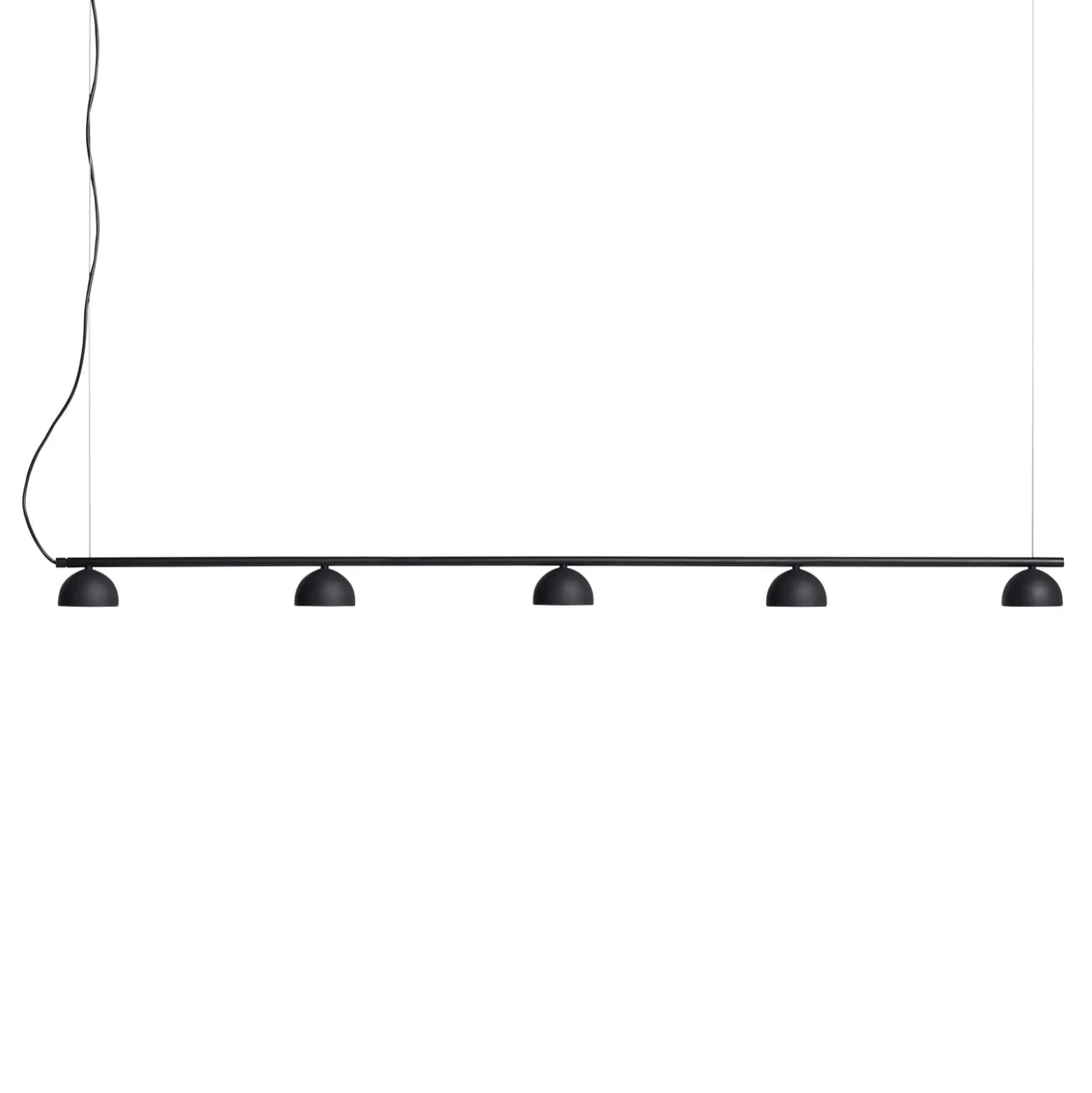 Northern Blush LED-Hängeleuchte, 5-flg., schwarz