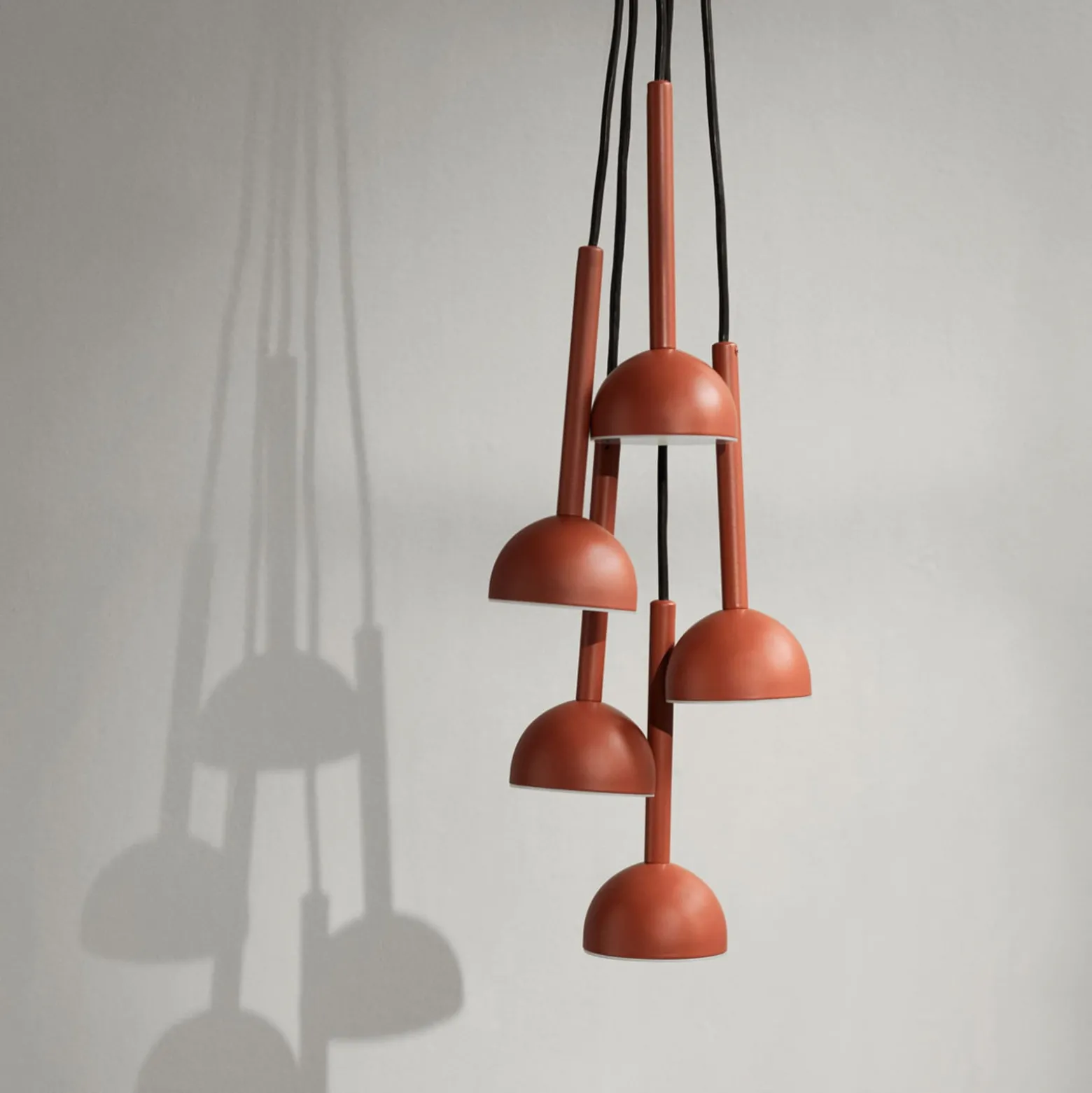 Northern Blush LED-Pendelleuchte, 1-flg., rost