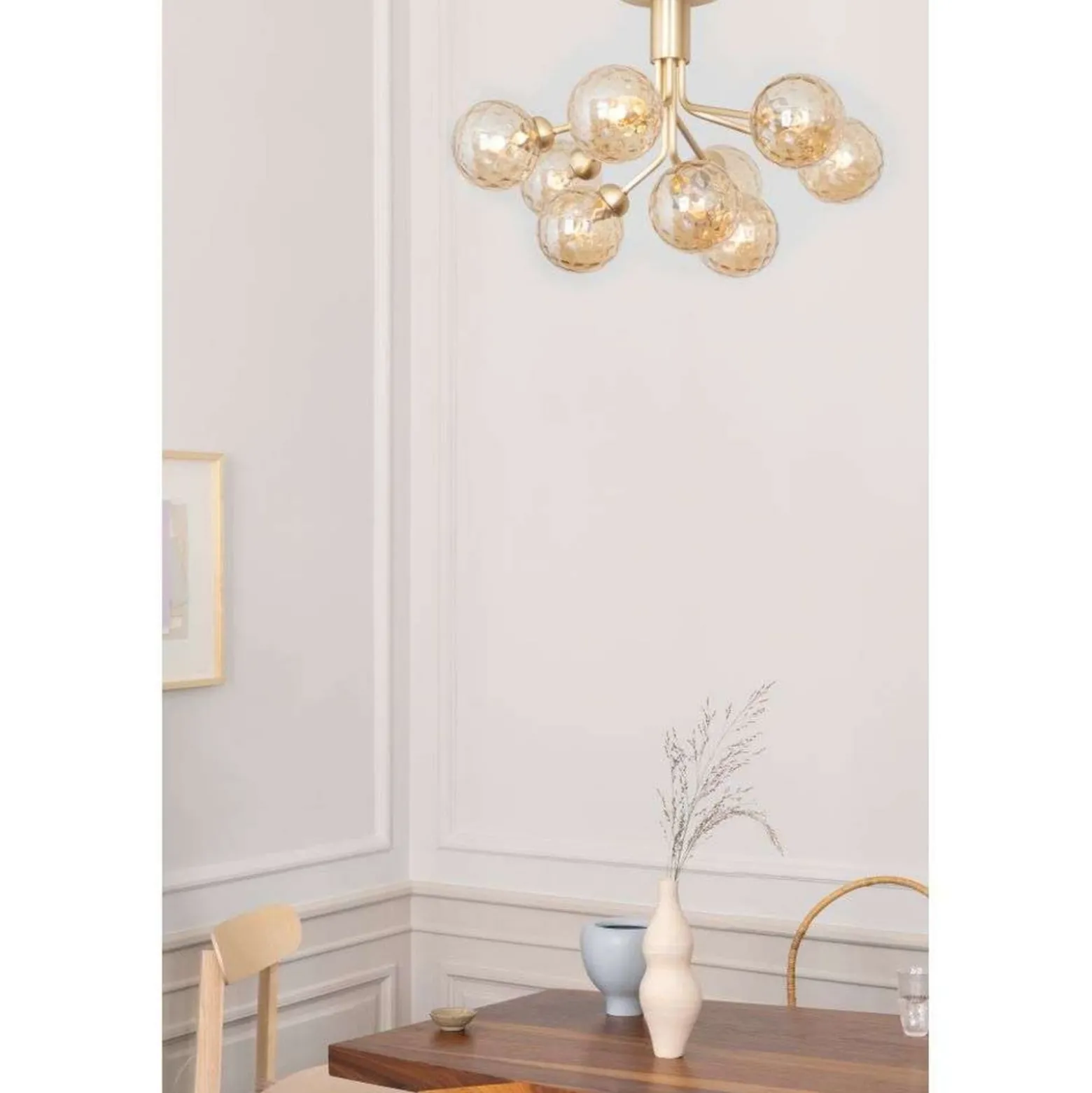 Nuura Deckenlampe Apiales 9, Ø 60 cm, messing-/goldfarben