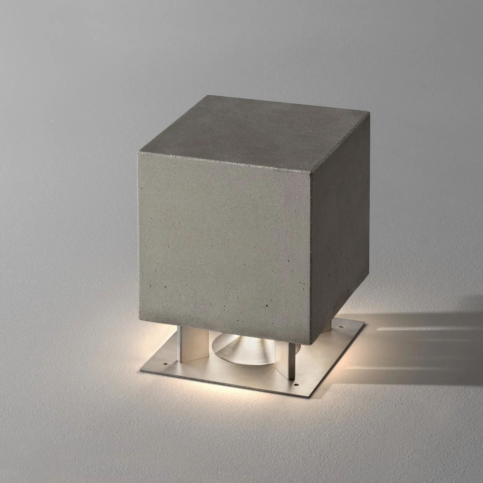 OLEV Cemento LED-Sockelleuchte mit Lautsprecher