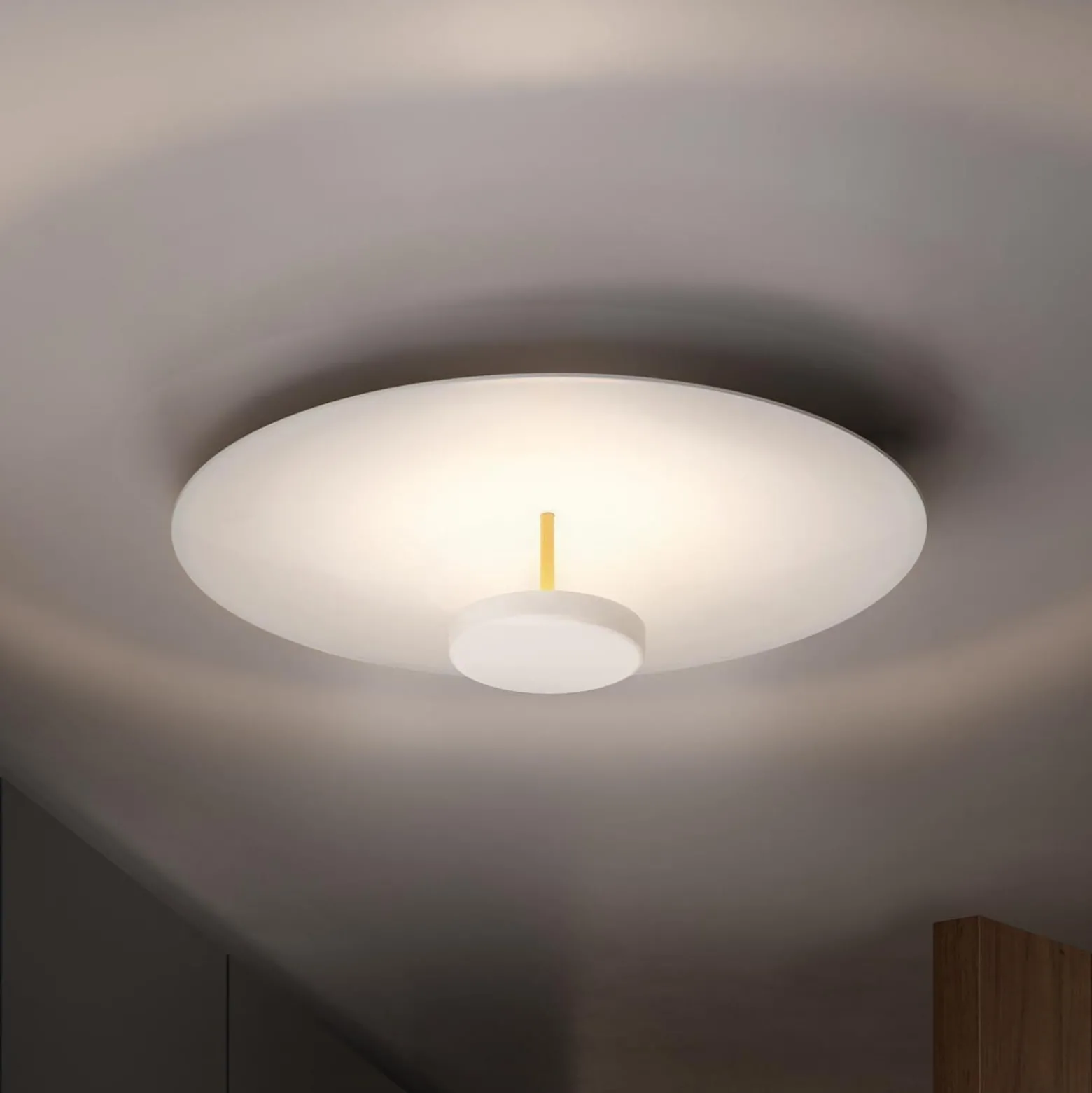 OLEV LED-Deckenlampe OVERFLY PLUS, weiß, Ø 75 cm, Metall 927