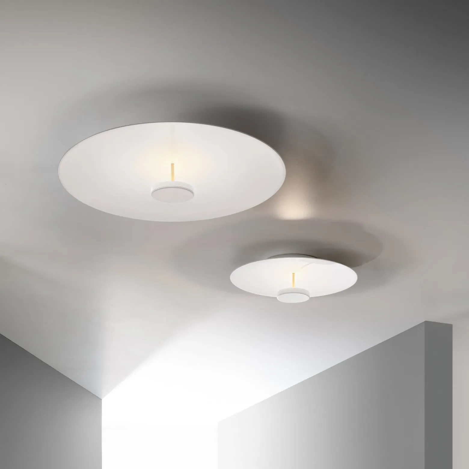 OLEV LED-Deckenlampe OVERFLY PLUS, weiß, Ø 75 cm, Metall 927