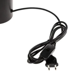 Oluce Cylinda LED-Tischleuchte schwarz-gold