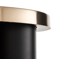 Oluce Cylinda LED-Tischleuchte schwarz-gold
