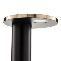 Oluce Cylinda LED-Tischleuchte schwarz-gold