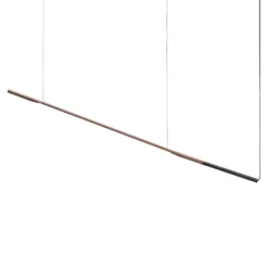 Oluce Ilo 487 LED-Hängeleuchte, waagerecht, bronze