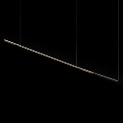 Oluce Ilo 487 LED-Hängeleuchte, waagerecht, bronze