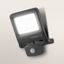 OSRAM Außenstrahler ENDURA FLOOD, grau, Sensor 30 W 840 IP44
