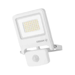 OSRAM Außenstrahler ENDURA FLOOD, weiß, Sensor 30 W 830 IP44