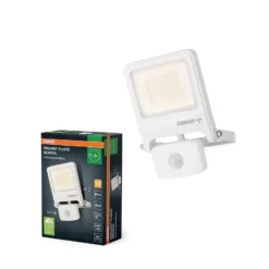 OSRAM Außenstrahler ENDURA FLOOD, weiß, Sensor 30 W 830 IP44