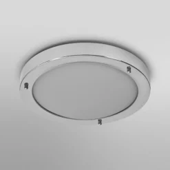OSRAM Deckenlampe BATHROOM, chrom, Ø 31 cm, Metall/Glas IP44