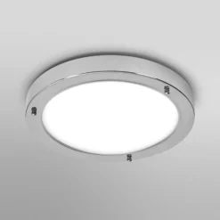 OSRAM Deckenlampe BATHROOM, chrom, Ø 31 cm, Metall/Glas IP44