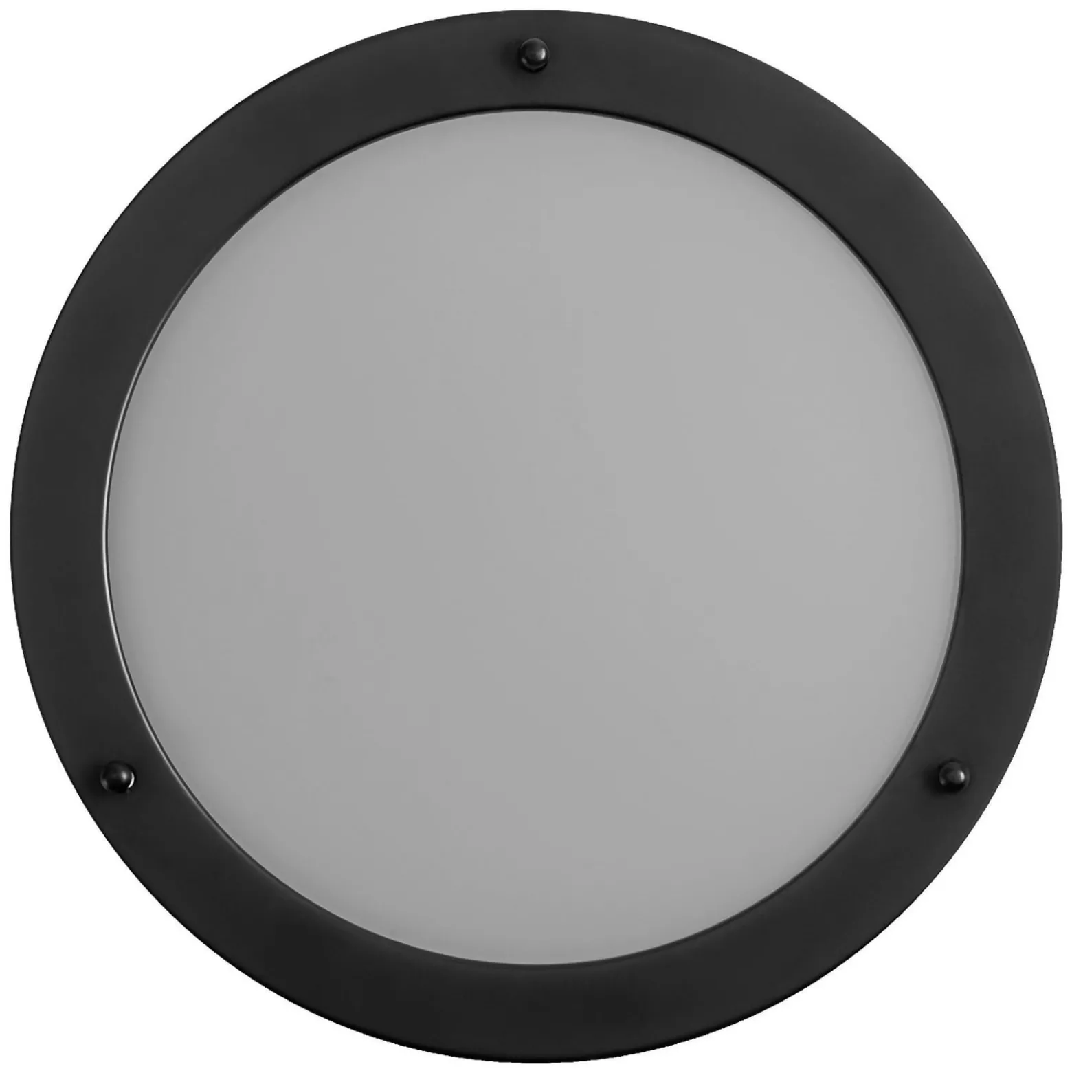 OSRAM Deckenlampe BATHROOM, schwarz Ø 31 cm Metall/Glas IP44