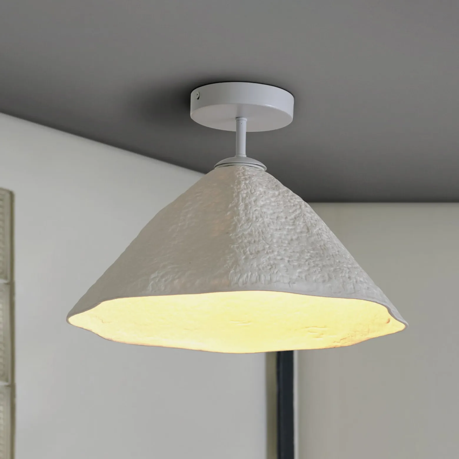 OSRAM Deckenlampe Decor Lotus Leaf, 1-fl., weiß, Papier, E27