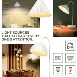 OSRAM Deckenlampe Decor Lotus Leaf, 1-fl., weiß, Papier, E27