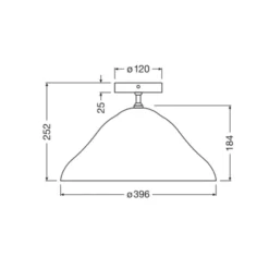 OSRAM Deckenlampe Decor Lotus Leaf, 1-fl., weiß, Papier, E27