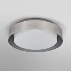 OSRAM Deckenlampe ORBIS MADRID, nickel, Ø 29 cm, Metall/Glas