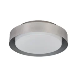 OSRAM Deckenlampe ORBIS MADRID, nickel, Ø 29 cm, Metall/Glas