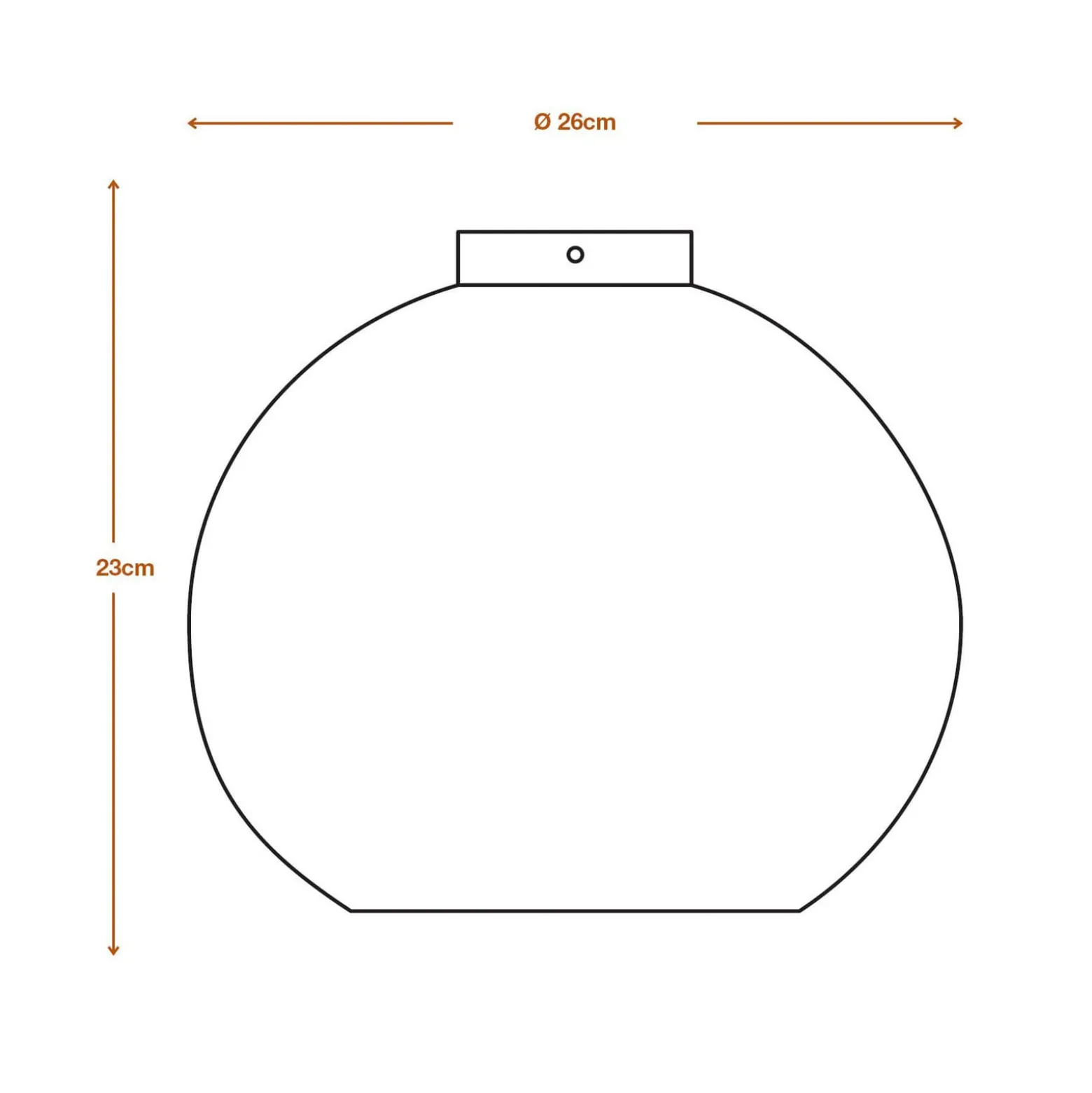 OSRAM Deckenleuchte BALL, braun, Ø 26 cm, Wellpappe, E27
