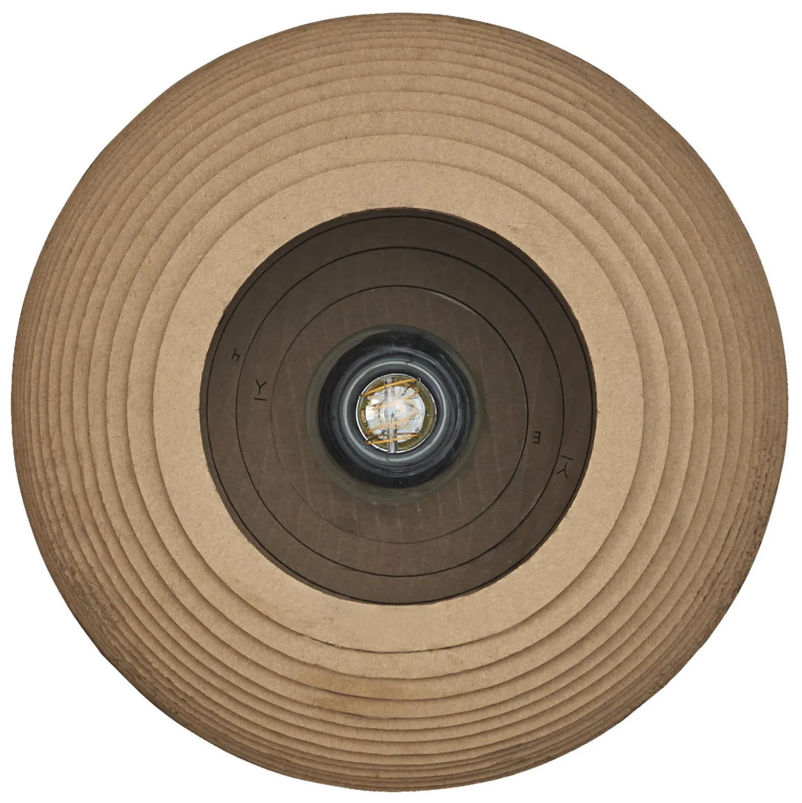 OSRAM Deckenleuchte BALL, braun, Ø 26 cm, Wellpappe, E27