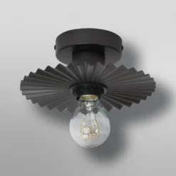 OSRAM Deckenleuchte Decor Plissee, grau, Stahl, E27