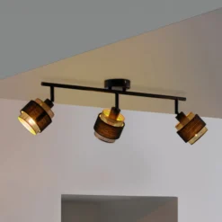 OSRAM Deckenleuchte Decor Spot Hornet, 3-fl., schwarz/gold