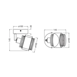 OSRAM Deckenleuchte Decor Spot Hornet, 1-fl., schwarz/gold