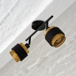 OSRAM Deckenleuchte Decor Spot Hornet, 2-fl., schwarz/gold